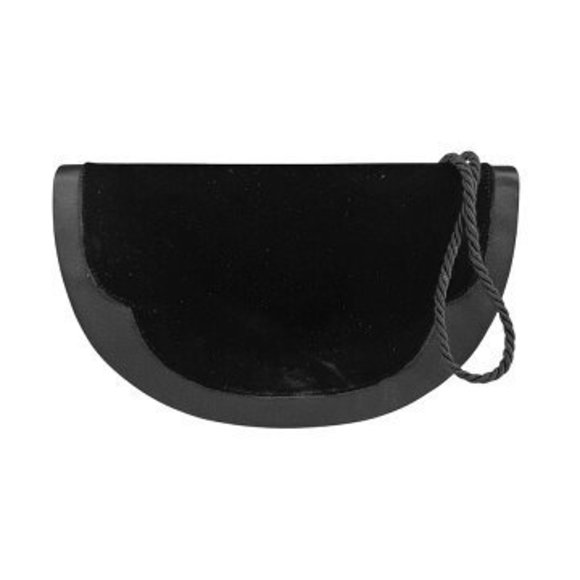FENDI Shoulder Bag black velvet satin - Picture 1 of 5